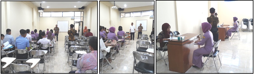 Suasana pengarahan dan tes wawancara AP II di STTKD.